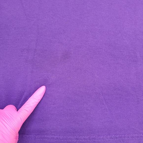 Vintage Peace Signs Shirt Large 22x26 Purple Y2K - Picture 3 of 16